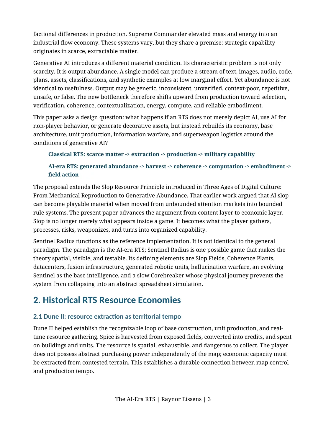 The AI Era RTS page 3
