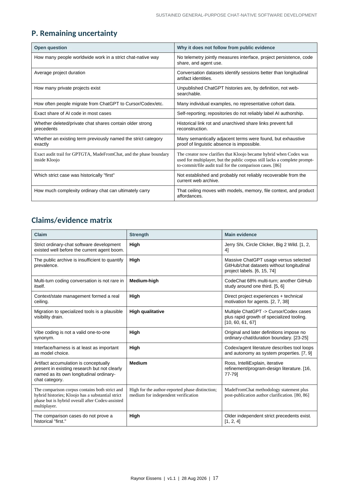 Sustained General-Purpose Chat-Native Software Development page 17