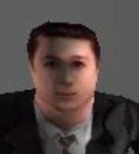 Original low-resolution Hossie hostage face