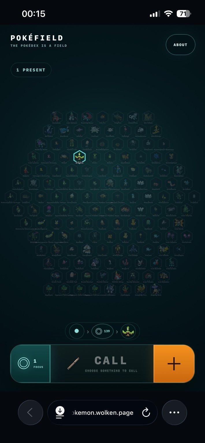 PokéField repeated CALL with one responder present in a refined scope